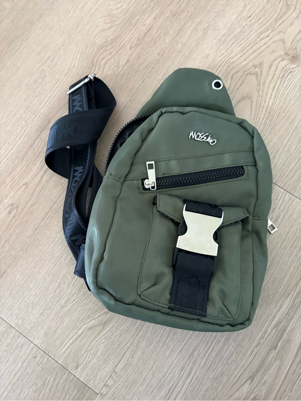 Mossino Olive Green Sling Backpack Bag